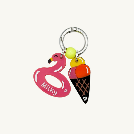 Flamingo Floatie Pet Tag