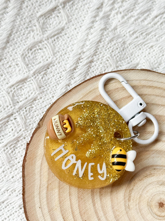 Honey, Bee Mine Resin Pet Tag