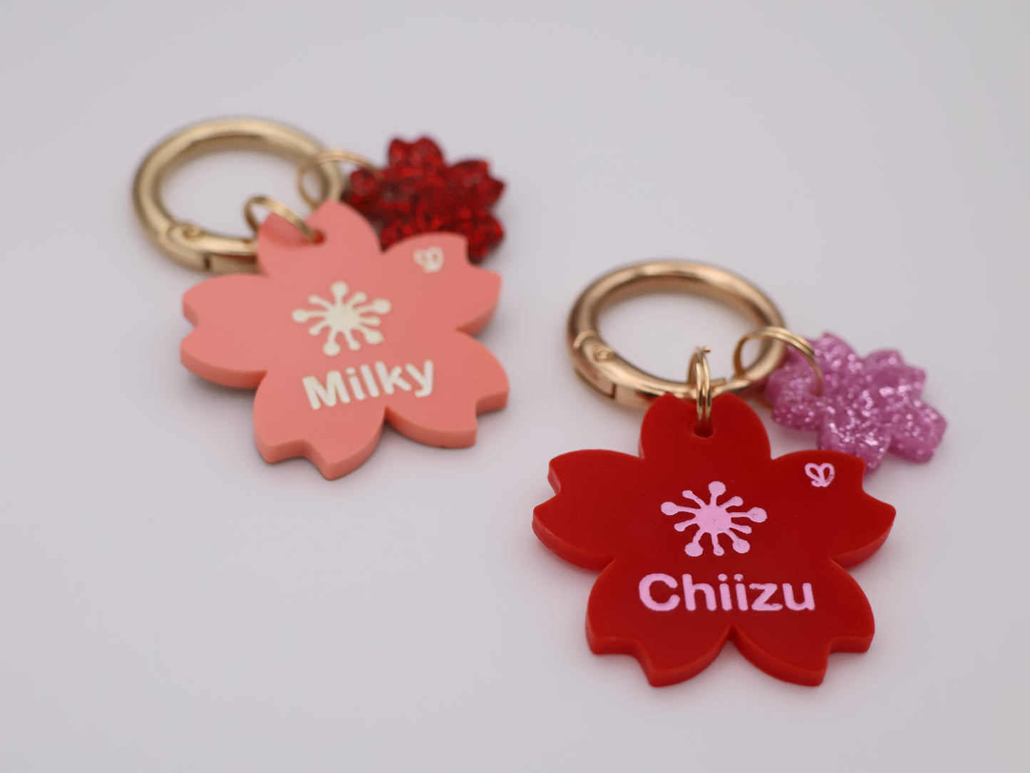 Cherry Blossom Pet Tag