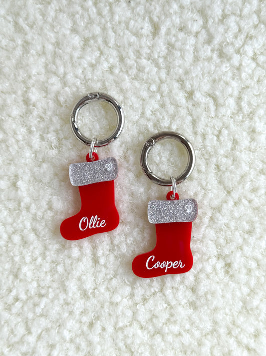 Christmas Stocking Pet Tag