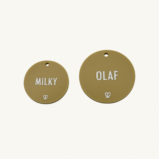 Basic Round Sand Pet Tag