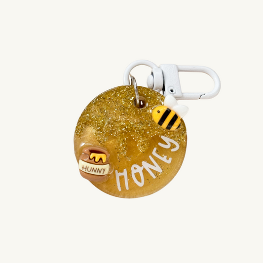 Honey, Bee Mine Resin Pet Tag