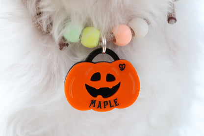 Jack o’ Lantern Pet Tag