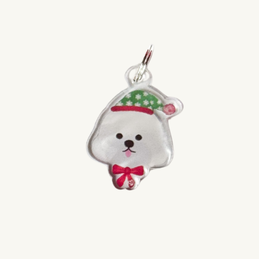Festive Bichon Charm