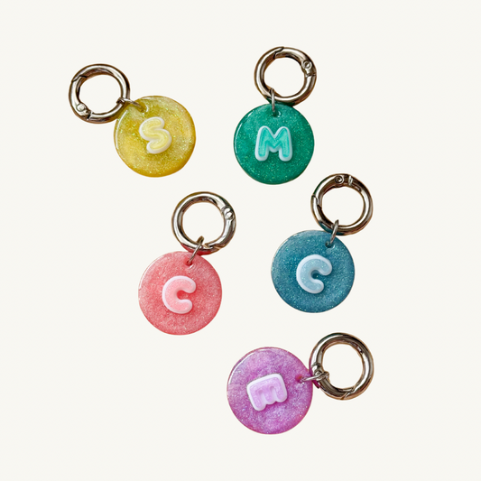 Candy Pop Customzied Resin Pet Tags for dogs and cats with initial