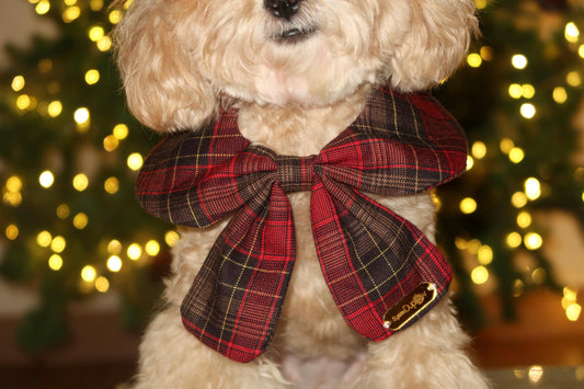 Festive Plaid Bow
