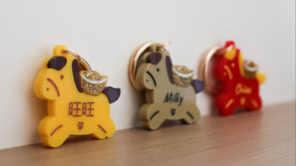Fortune Horse Pet Tag