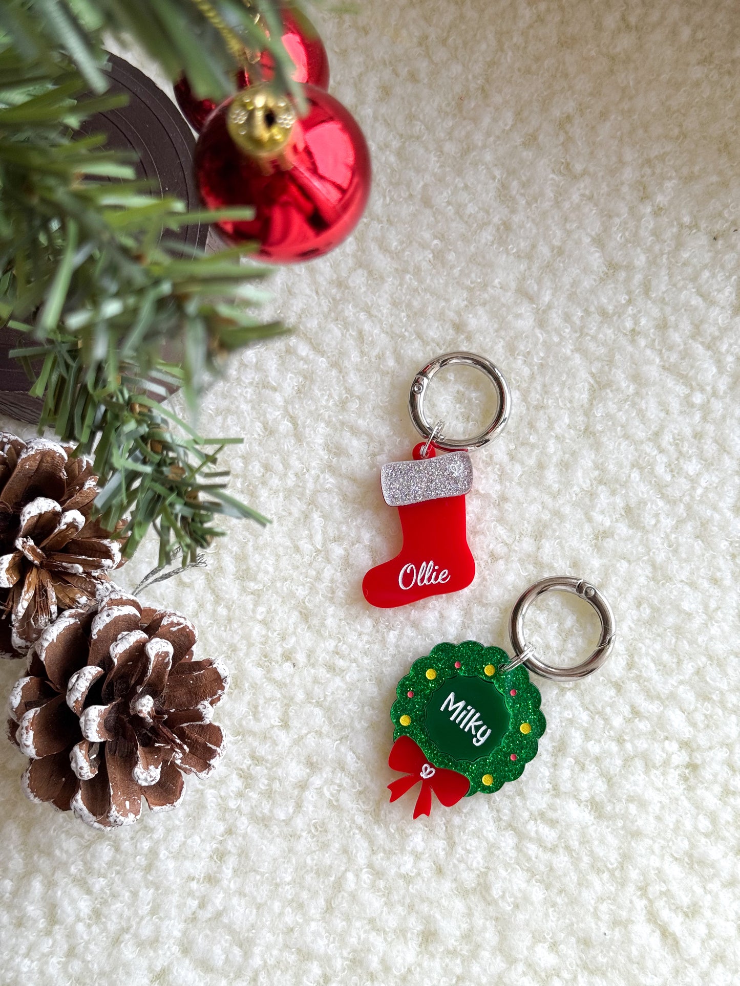 Christmas Stocking Pet Tag