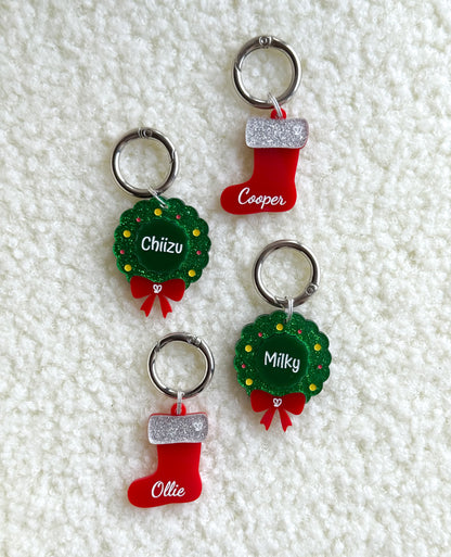 Christmas Stocking Pet Tag