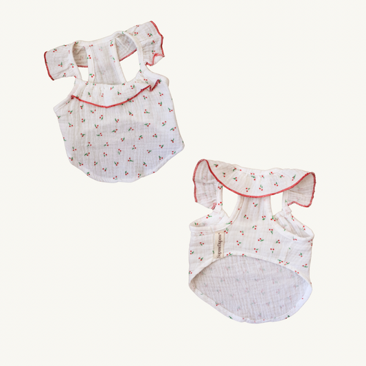 Cherry Kiss Ruffle Tank Top