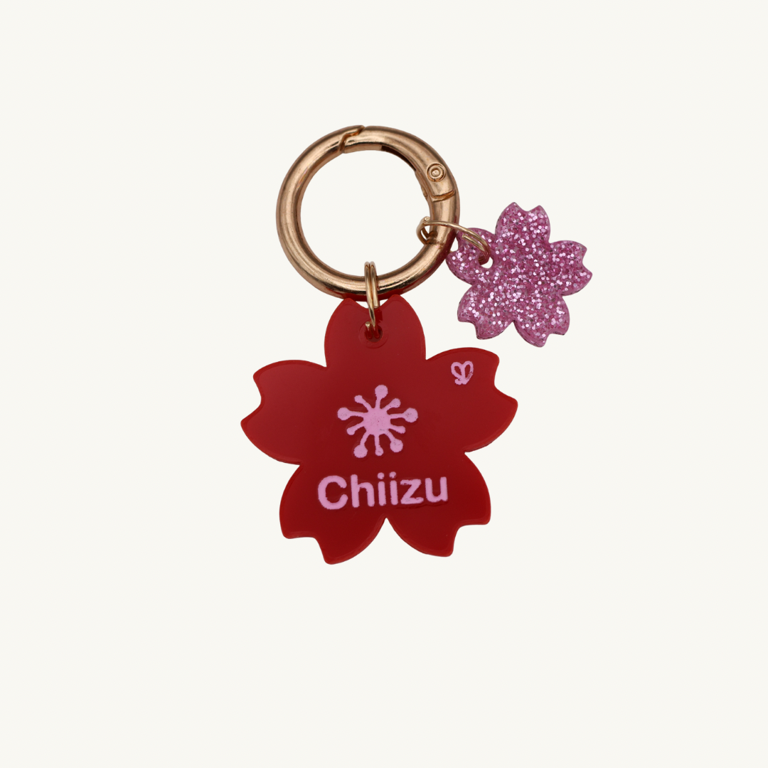 Cherry Blossom Pet Tag