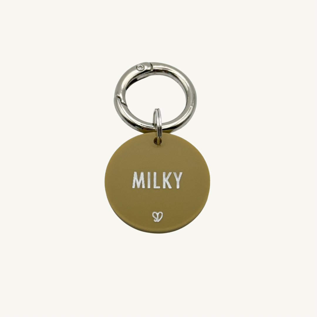 Basic Round Sand Pet Tag