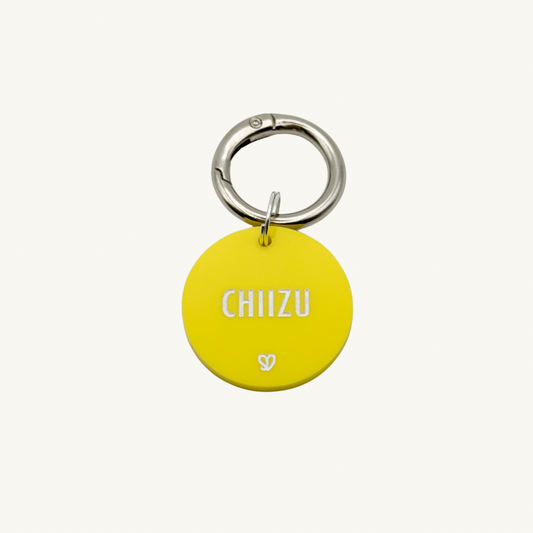 Basic Round Yellow Pet Tag