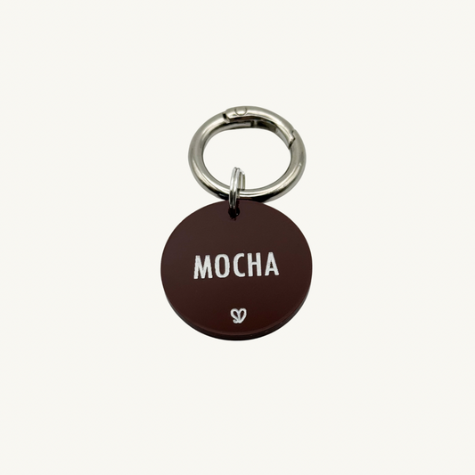 Basic Round Brown Pet Tag