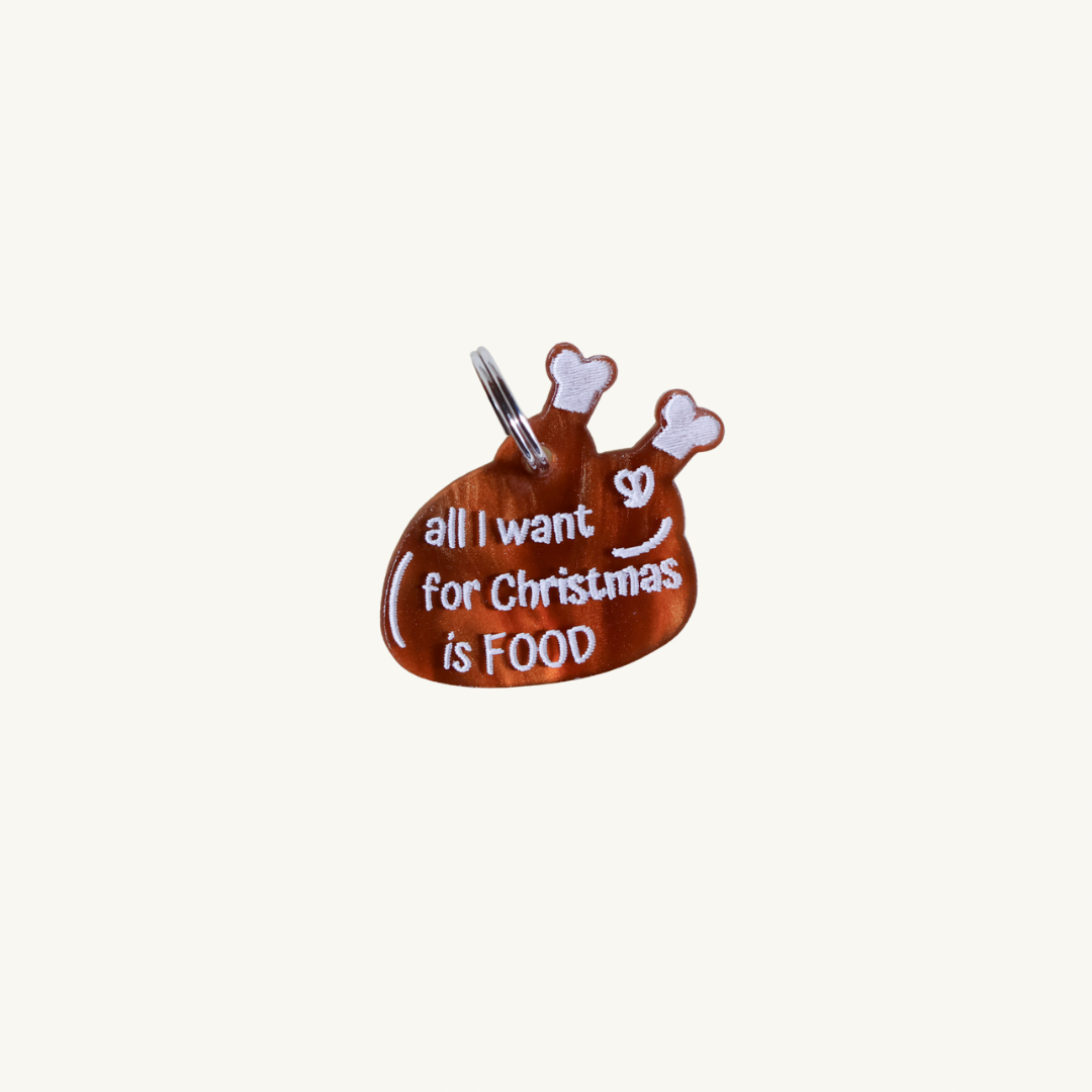 “All I want for Christmas is FOOD” Charm