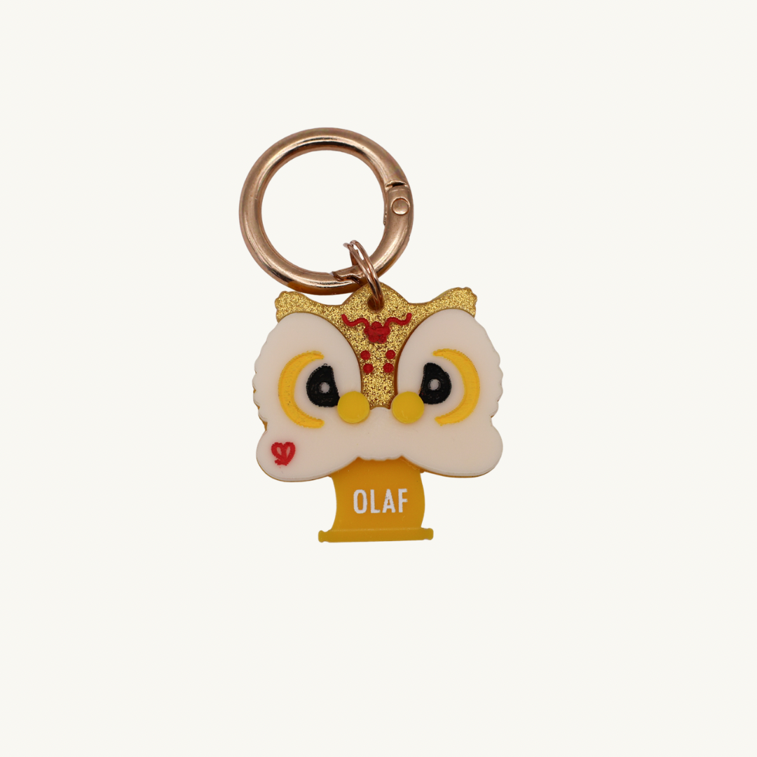 Auspicious Lion Pet Tag