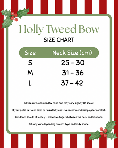 Holly Tweed Bow Bandana