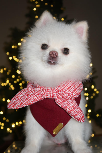 Holly Tweed Bow Bandana